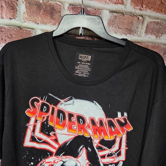Marvel Spider-Man Black Suit T-Shirt | Unisex 3XL | Black Short Sleeve Tee - Picture 3 of 5